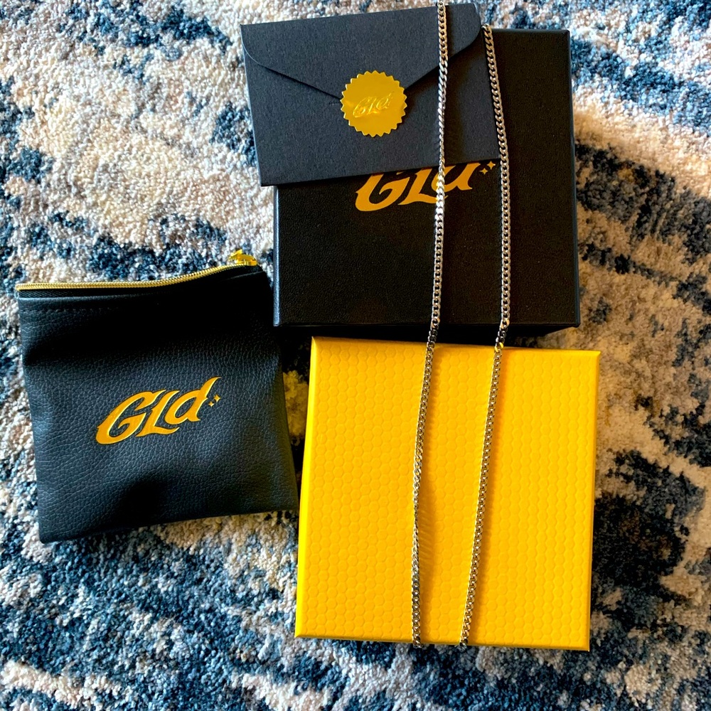 22” micro Cuban white gold plated chain